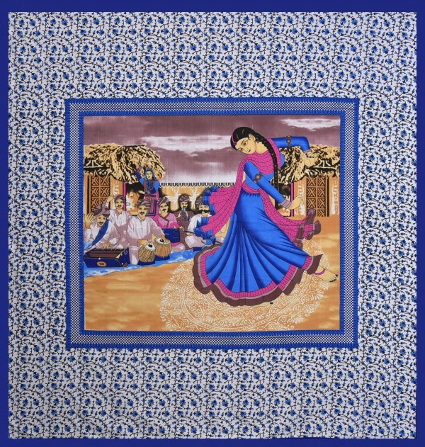 Kritarth Handicrafts Tabla Design Bedsheet