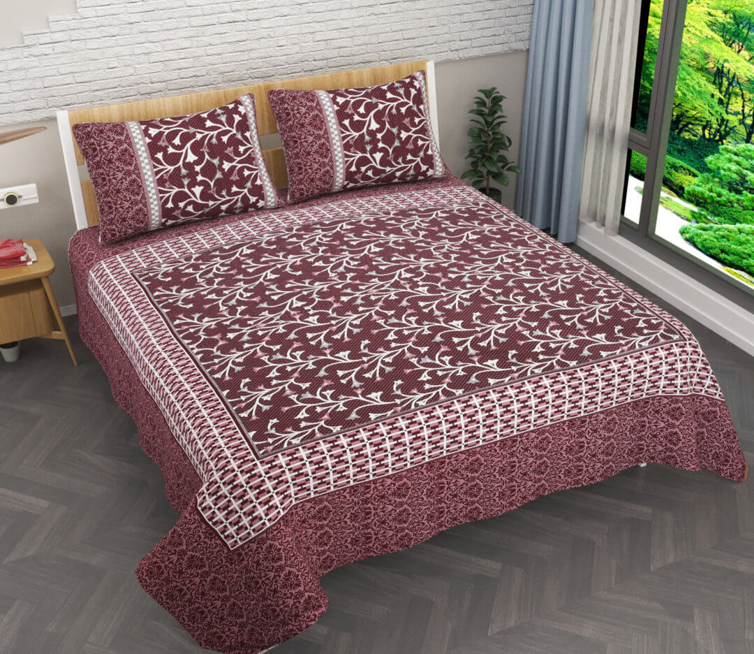 Kritarth Handicrafts Buy Bedsheet With 2 Pillow Covers