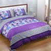 Kritarth Handicrafts Fleece Winter Bedsheet With Pillow Cover