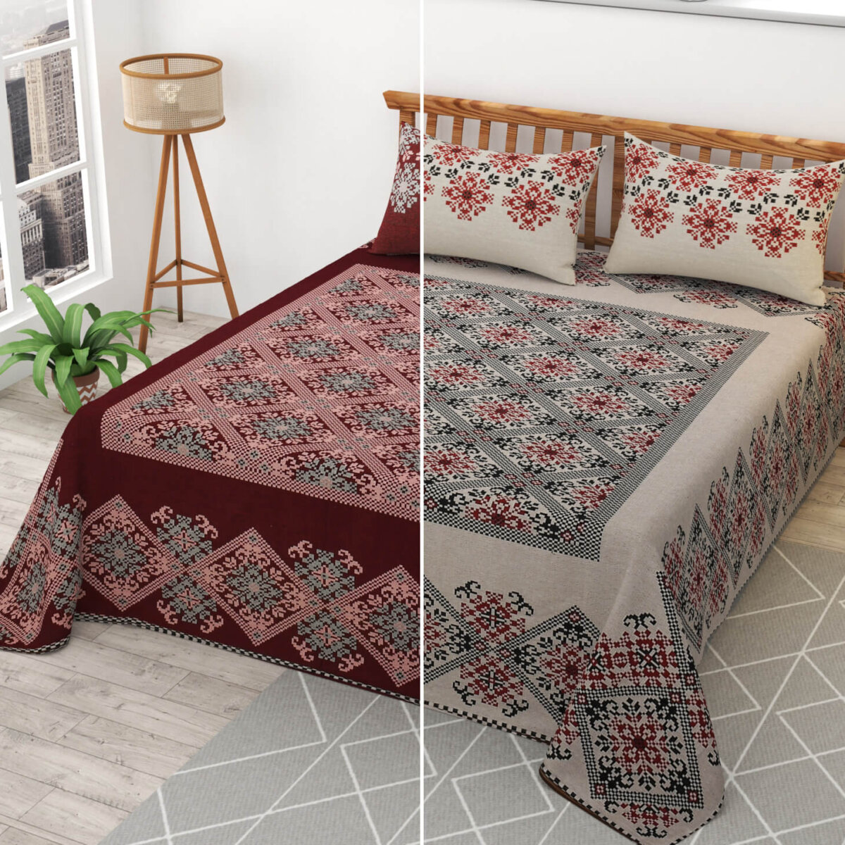 Buy reversible bed sheets